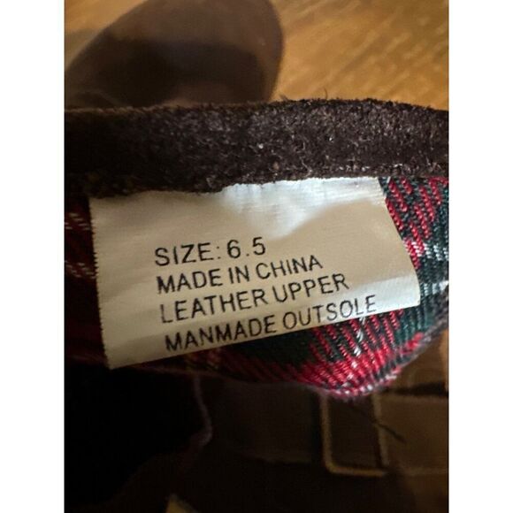 Sbicca Harmonic Brown Boots With Stacked Heel/ Hidden Wedge Size 6.5 - Picture 15 of 16